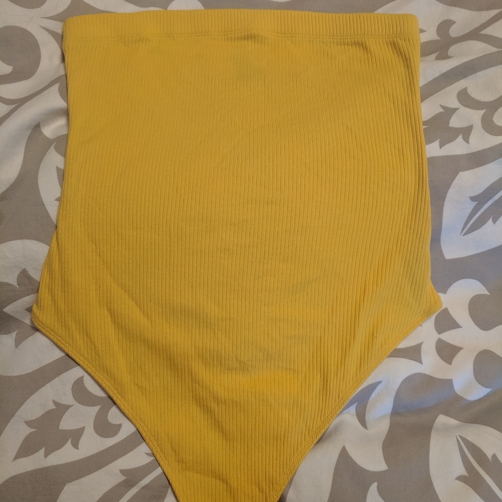 Urban outfitters yellow tube top onesie